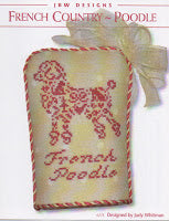French Country Poodle counted cross stitch chart