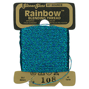 108 Blue Green Glissen Gloss Rainbow Blending Filament