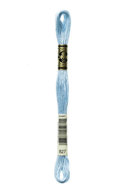 DMC Embroidery Floss - 827 Very Light Blue