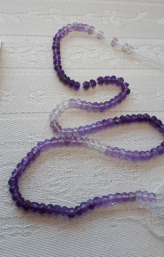 3mm Amethyst Beads - matched string