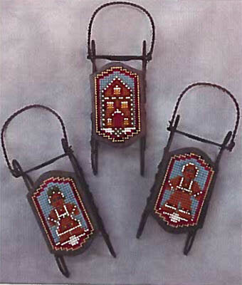 Bread Sleds counted cross stitch pattern