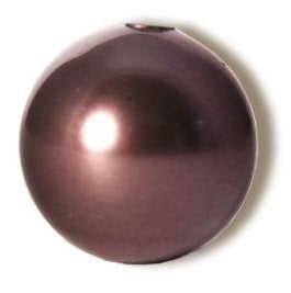 4mm Burgundy Pearl Bead