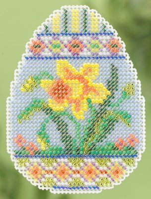 Daffodil Egg beaded cross stitch kit