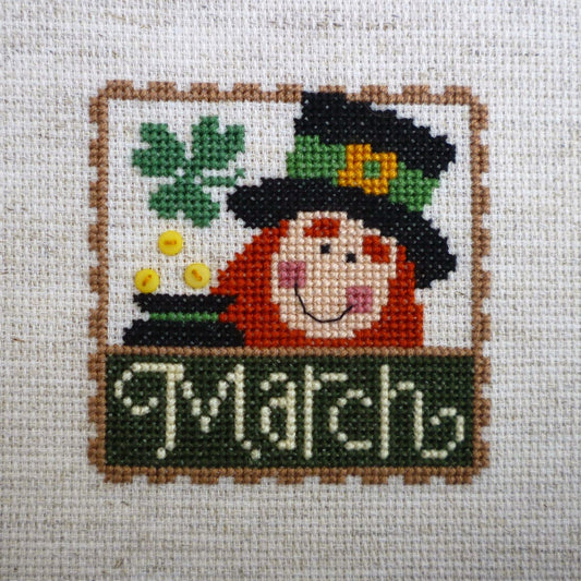 March Stamp Flip-It counted cross stitch chart