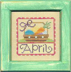 April Stamp Flip-It counted cross stitch chart