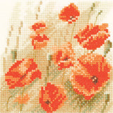 Wild Poppies - Mini counted cross stitch chart