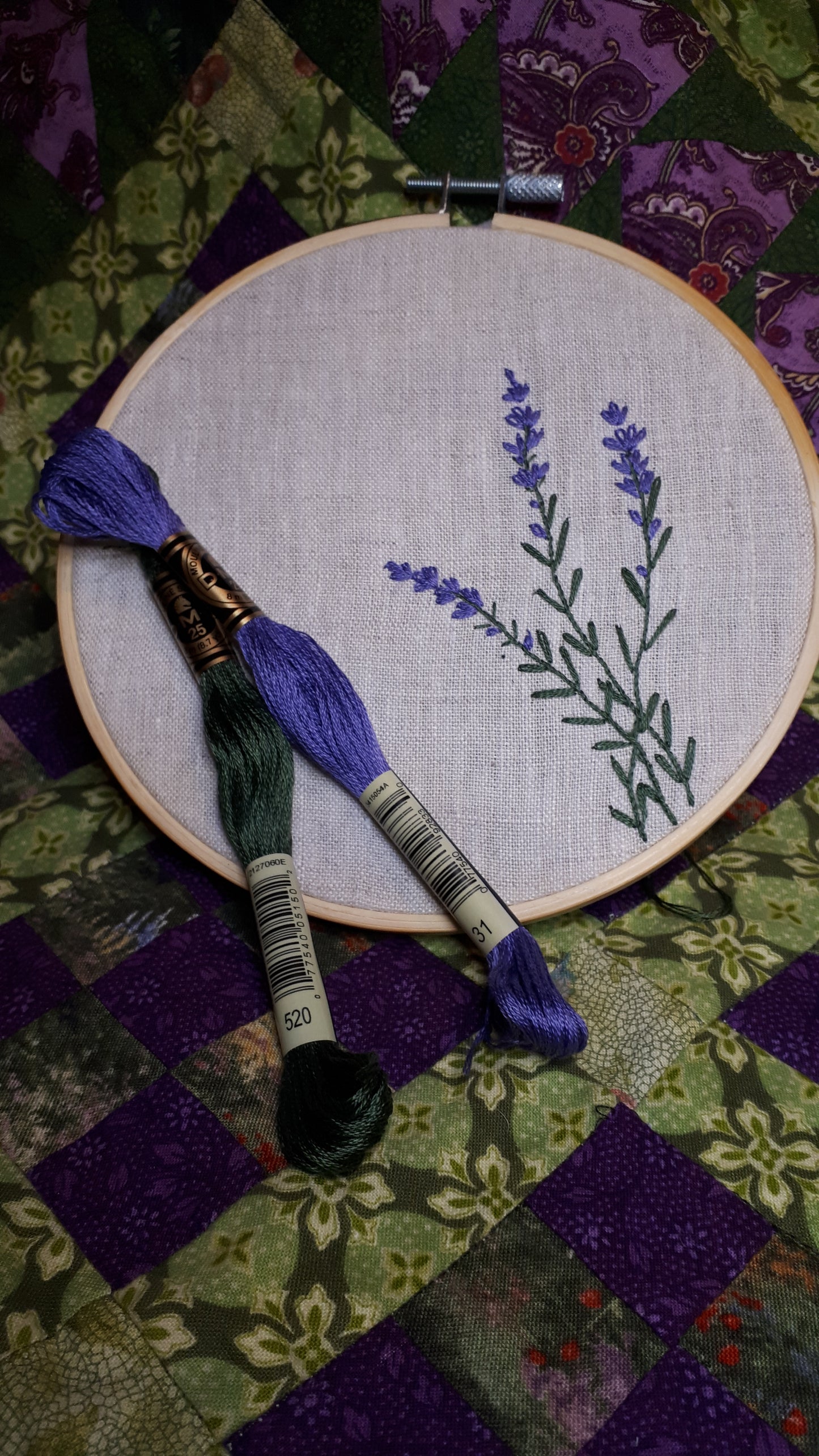 Lavender Sprigs Embroidery Workshop