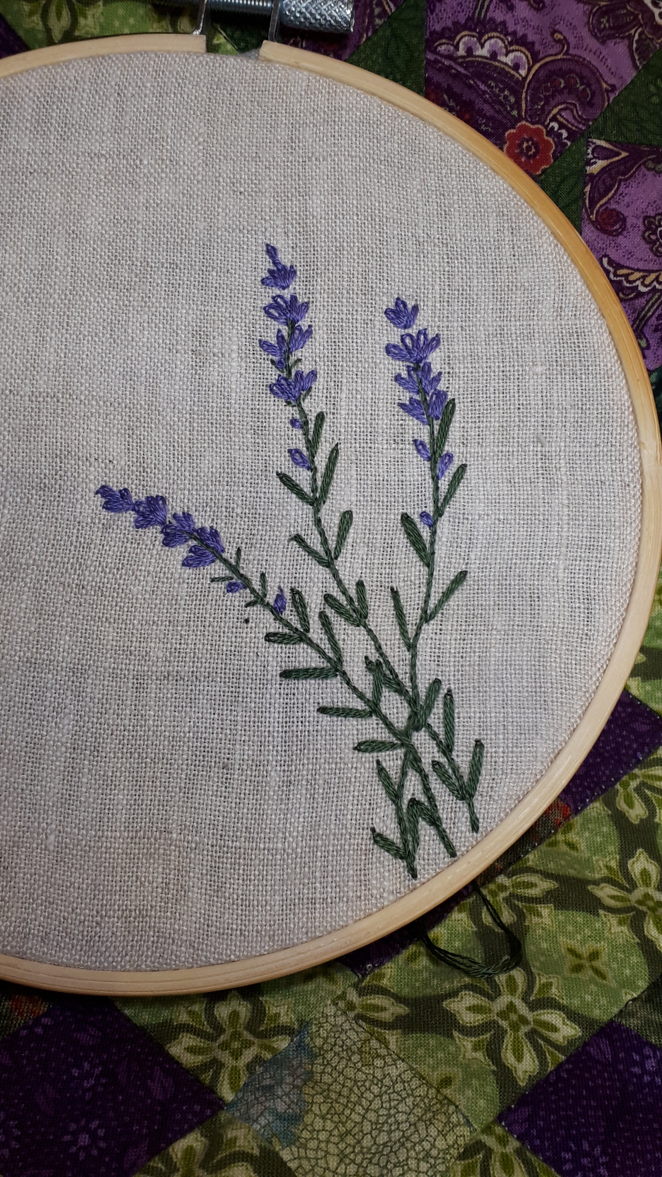 Lavender embroidery deals