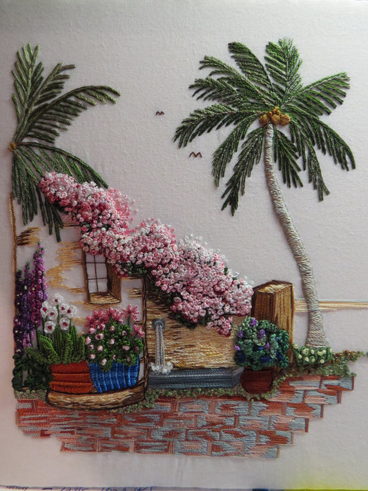 Casa de los Flores Brazilian embroidery pattern