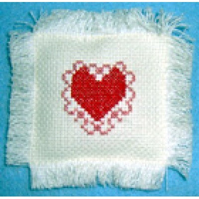Lacy Heart counted cross stitch chart