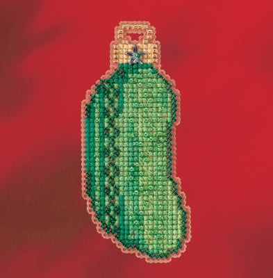 Christmas Pickle counted cross stitch kit