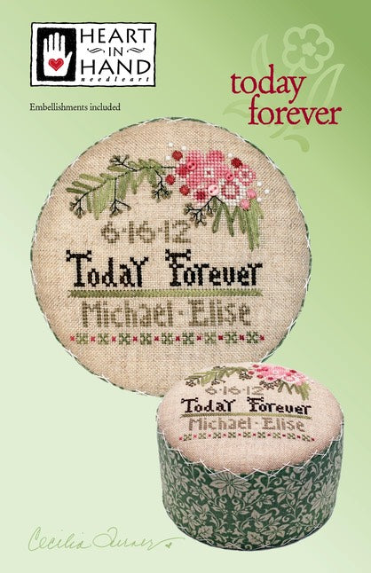 Today Forever counted cross stitch chart