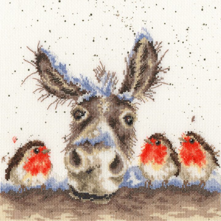 Christmas Donkey counted cross stitch kit