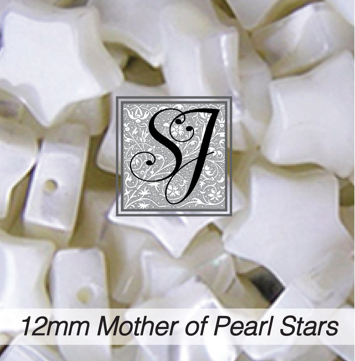 12 mm Mother of Pearl Star beads