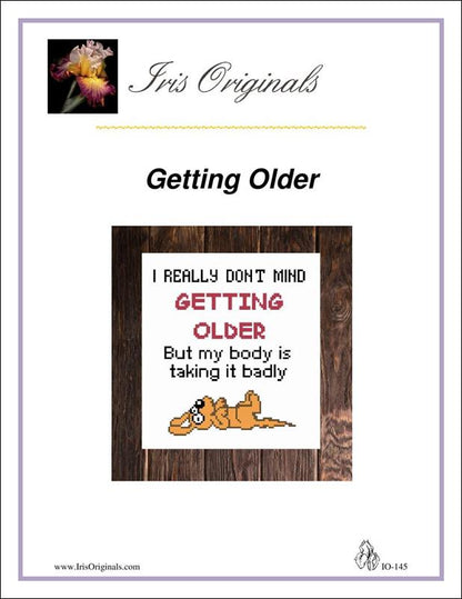 Getting Older counted cross stitch chart