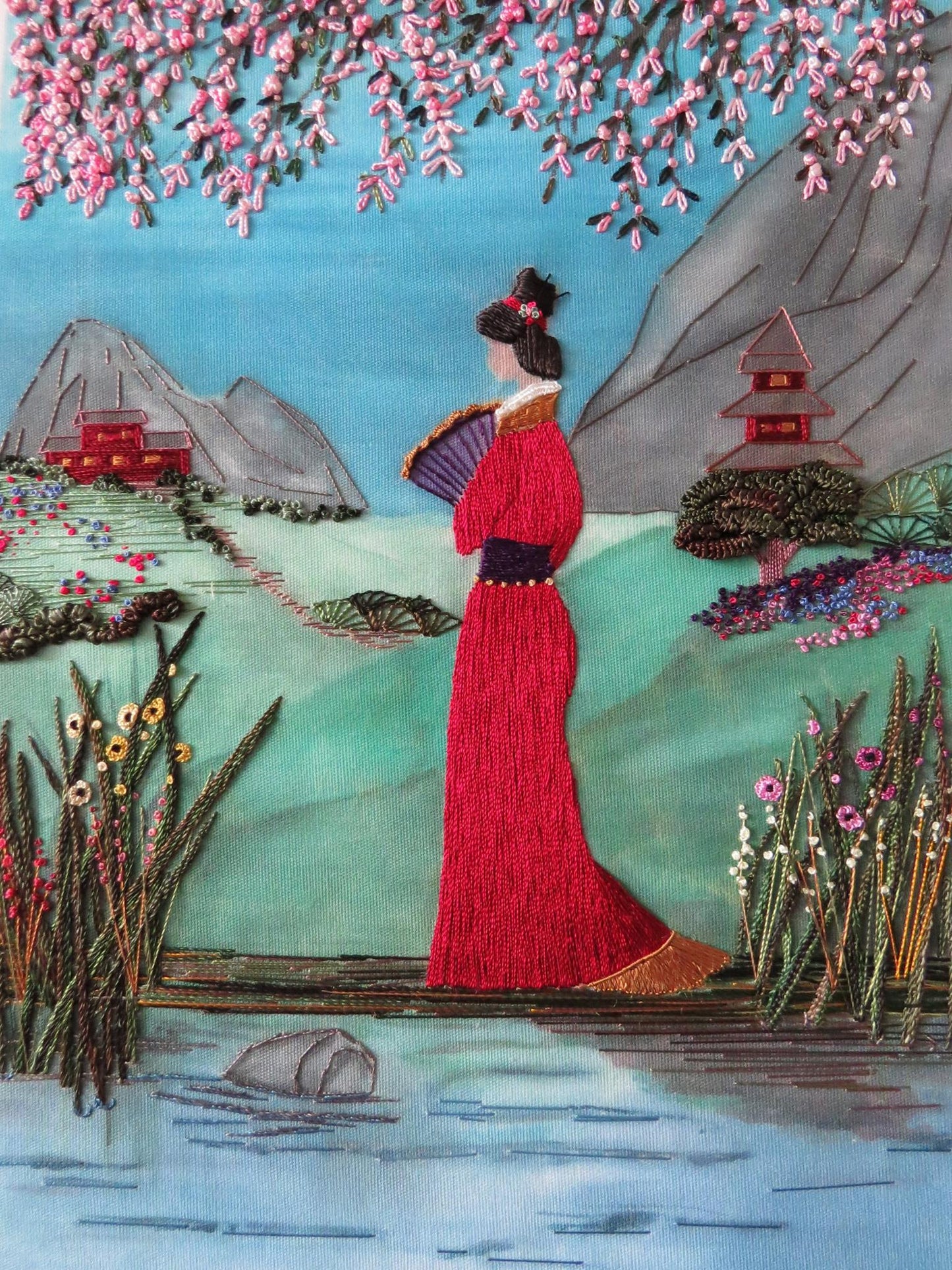 Oriental Evening Brazilian embroidery pattern
