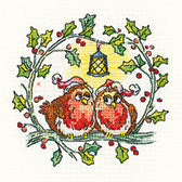 Christmas Robins counted cross stitch chart