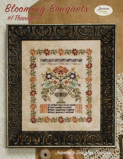 Thankful Sampler Chart - Blooming Bouquets #1