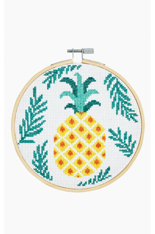Pineapple counted cross stitch kit