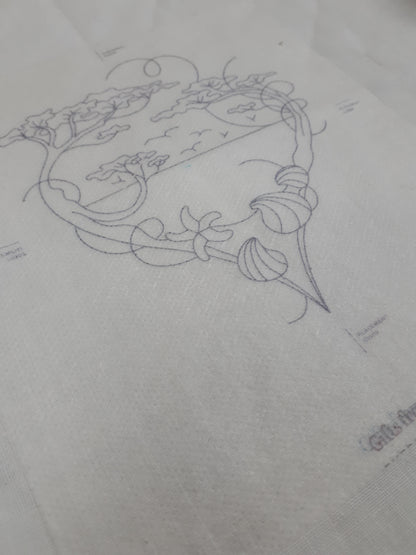 Magic Paper embroidery transfer