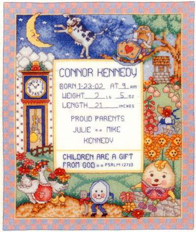Fairy Tale Baby counted cross stitch chart