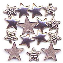 Silver Star Buttons