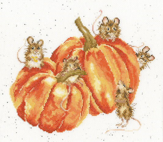 Pumpkin, Spice, and All Things Mice Cross Stitch Kit