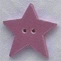 Large Dusty Rose Star button - #86289