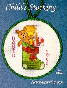 Child's Stocking cross stitch chart