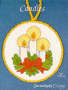 Candles cross stitch chart
