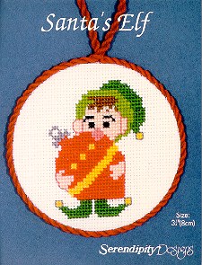 Santa's Elf cross stitch chart