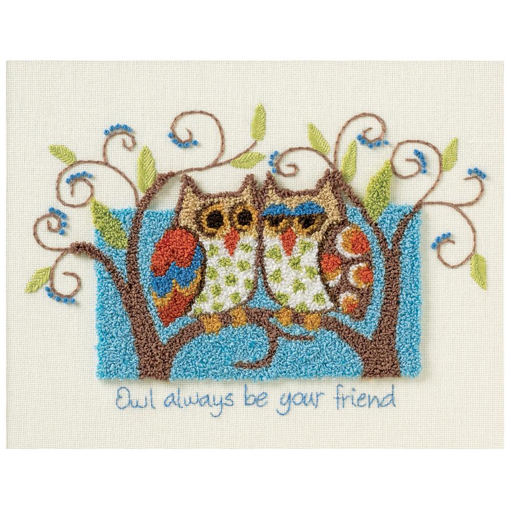 Owl Always be Your Friend Punch Needle Kit