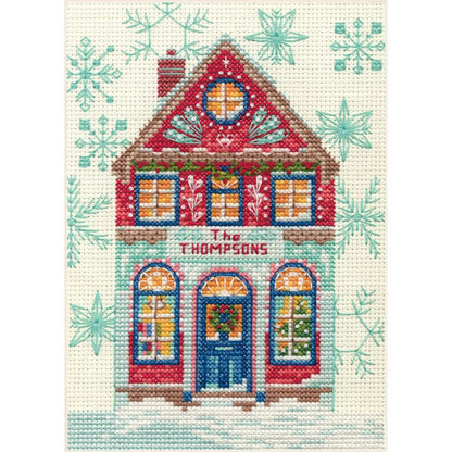 Holiday Home counted cross stitch kit