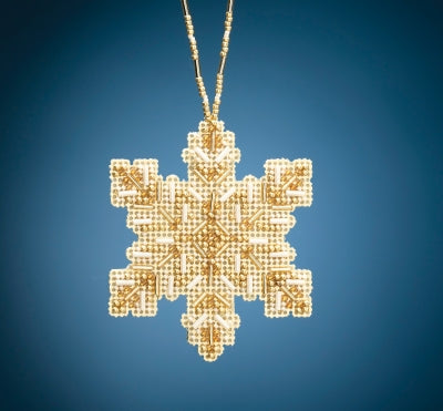 Golden Snowflake Beaded Holiday kit