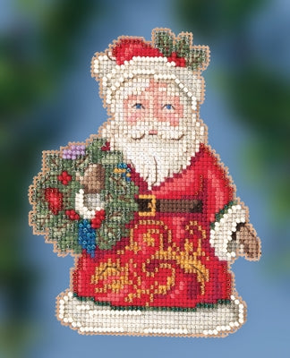 Winter Wishes Santa counted cross stitch kit