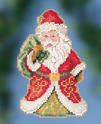 Gift Bearing Santa counted cross stitch kit