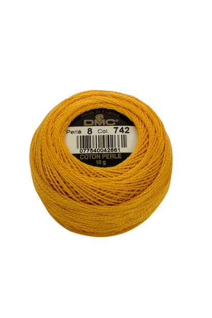 742 Medium Yellow - DMC #8 Perle Cotton Ball