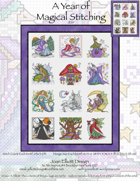 A Year of Magical Stitching counted cross stitch chart