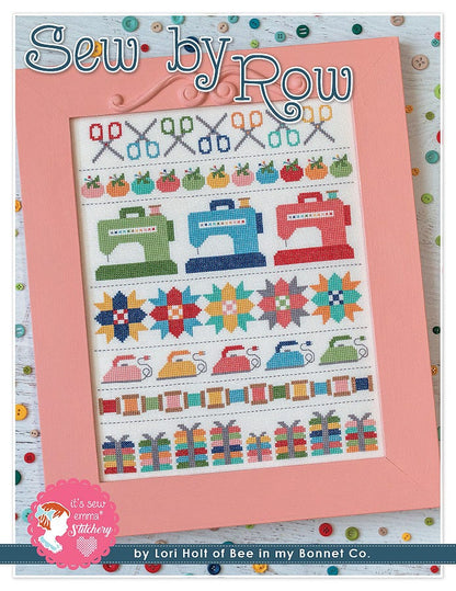 Sew by Row counted cross stitch chart