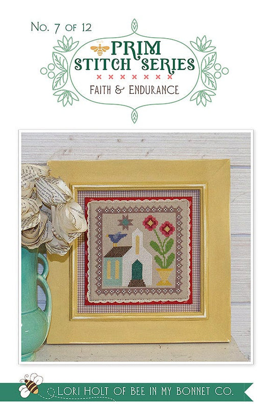 Prim Stitch Series #7 - Faith & Endurance counted cross stitch chart