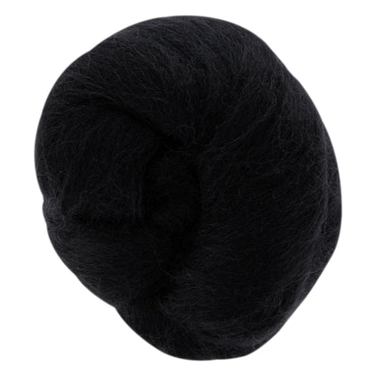 Wool Roving - Black