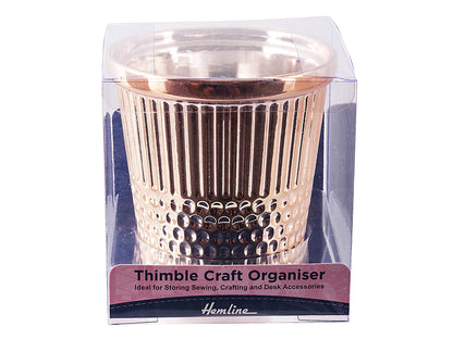 Rose Gold Thimble-Shaped Accessory Holder