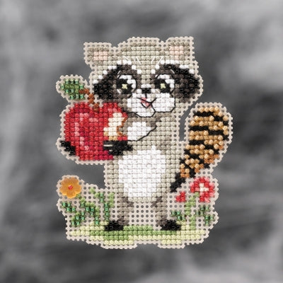 Rosie Raccoon counted cross stitch kit