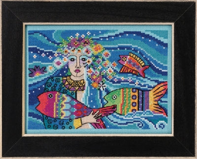 Ocean Goddess counted cross stitch kit