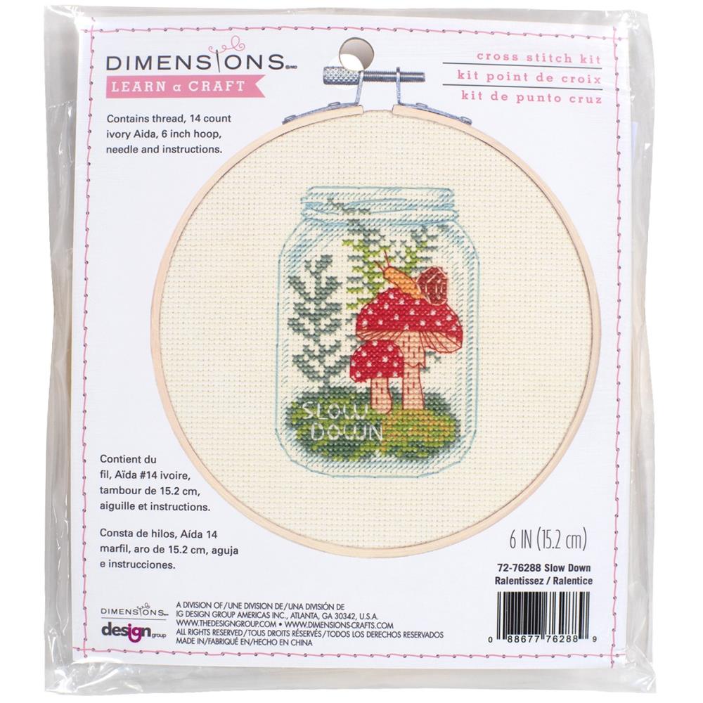 Slow Down counted cross stitch kit