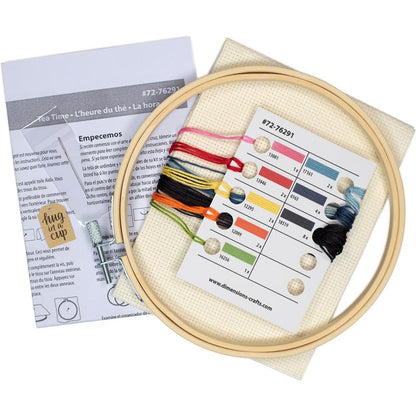 Tea Time counted cross stitch kit