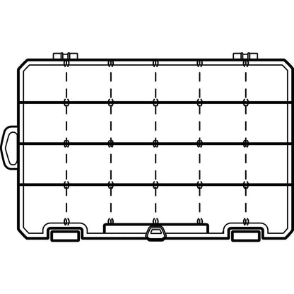 Floss Organizer with Adjustable Compartments