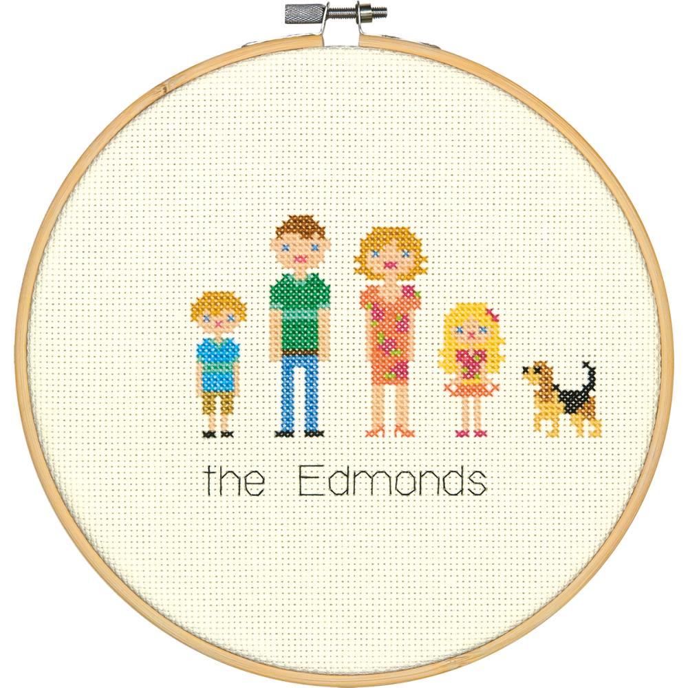 All in the Family counted cross stitch kit