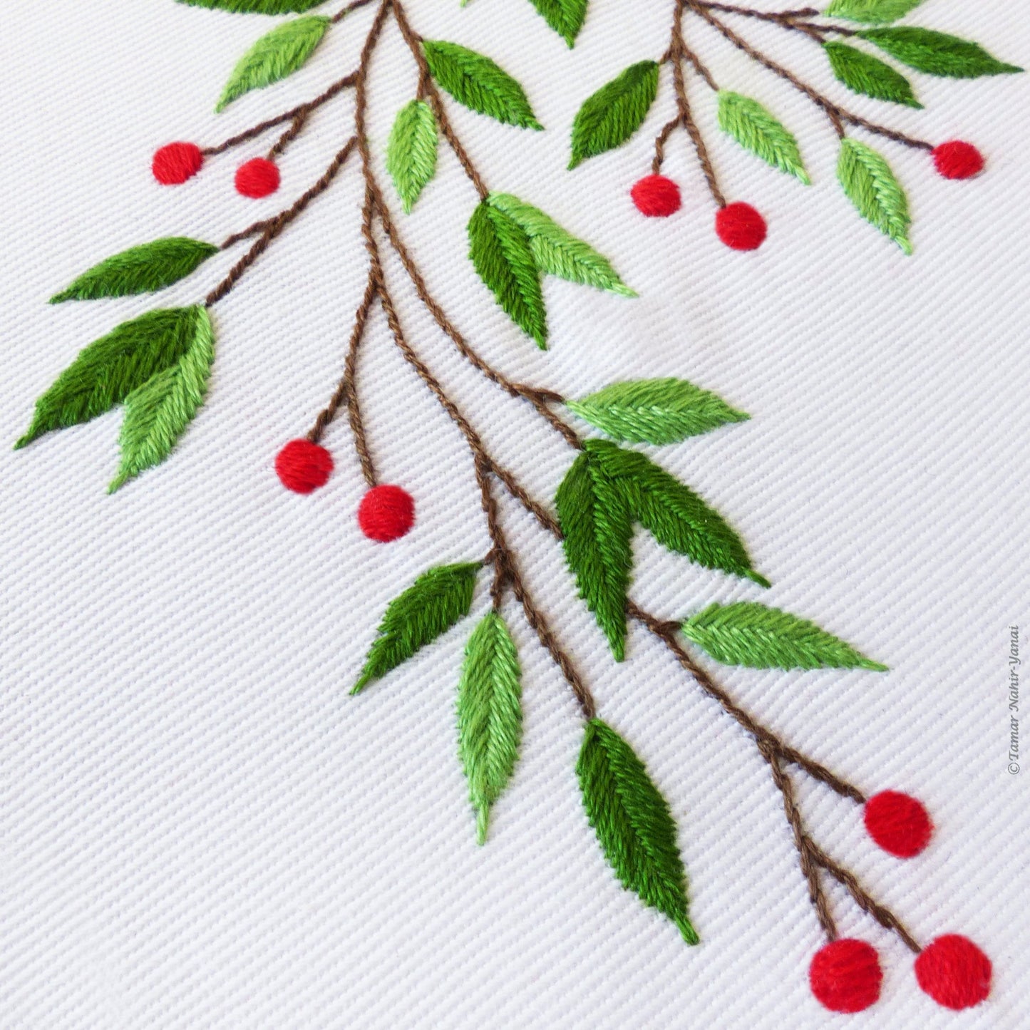 Mistletoe embroidery kit