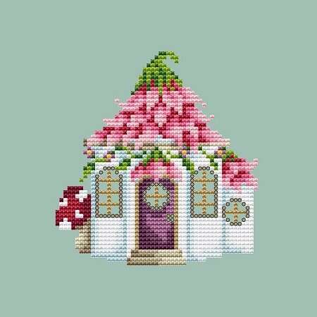 Fairy House counted cross stitch chart
